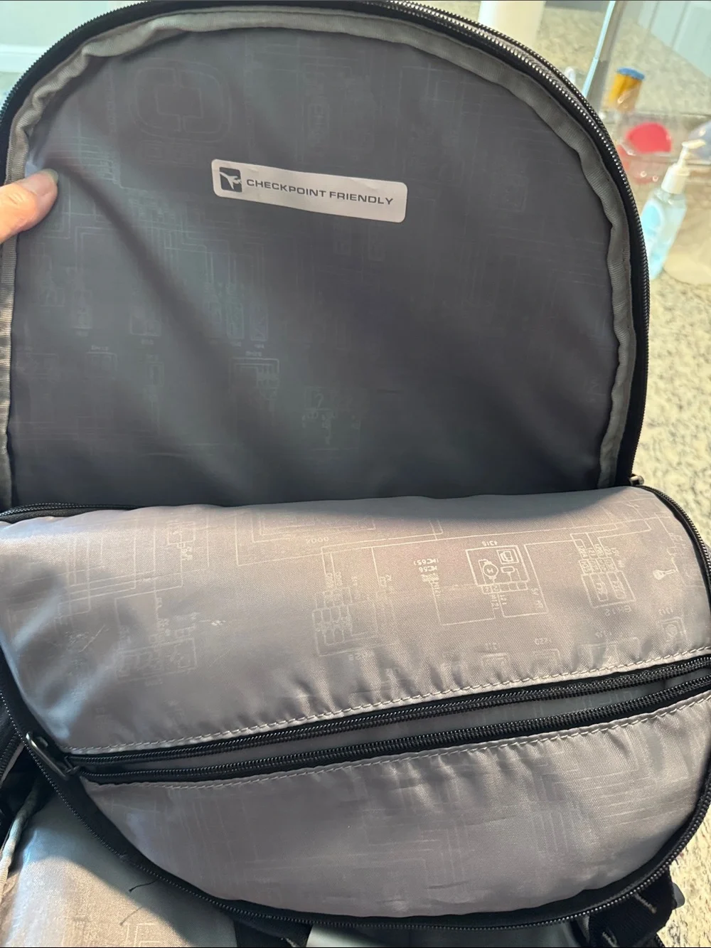 OGIO Prospect Gray and Black Multi-Compartment Travel Backpack